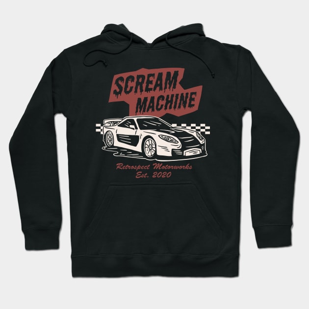 Scream Machine - Dark Hoodie by RM APPAREL Co